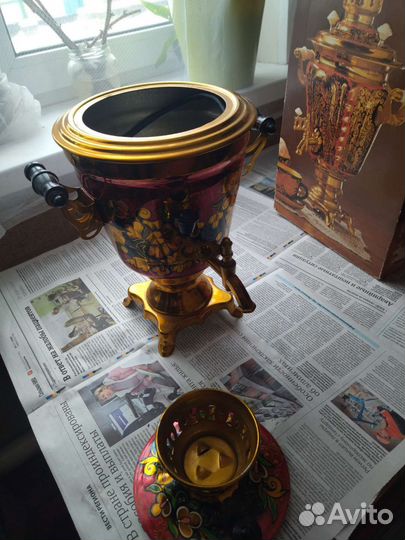 Самовар электрический расписной