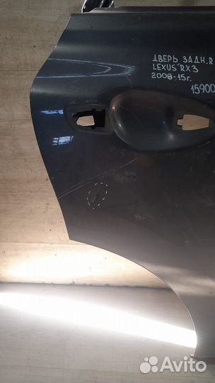Дверь задняя правая Lexus Rx 3 С 2008 По 2015 Год