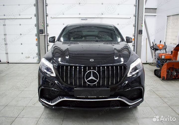 Мерседес гле купе ц 292 решетка жт хром на 63 амг