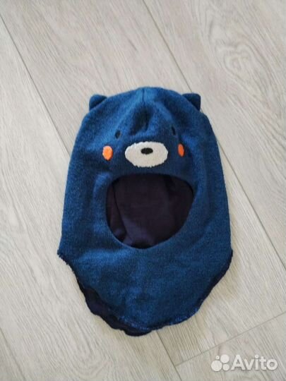 Шапка шлем lassie р.48 синий демисезон