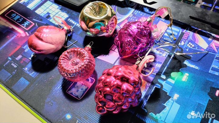 Елочные игрушки СССР, лот 5шт №1