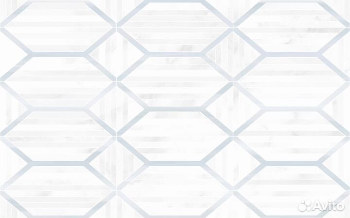 Плитка настенная Шахтинская Плитка Восток 03 25x40 см 1.4 м² глянцевая цвет белый/серый геометрия