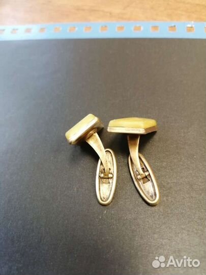 Запонки с Янтарем, зажим