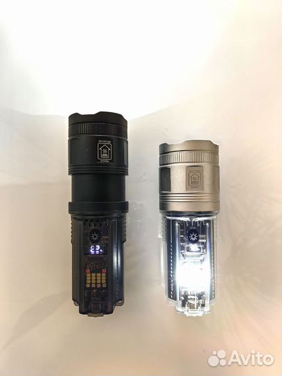 Мощный фонарь белый лазер солнечный