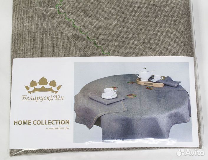 Комплект столовый Фрукты скатерть+4 салфетки, Бело