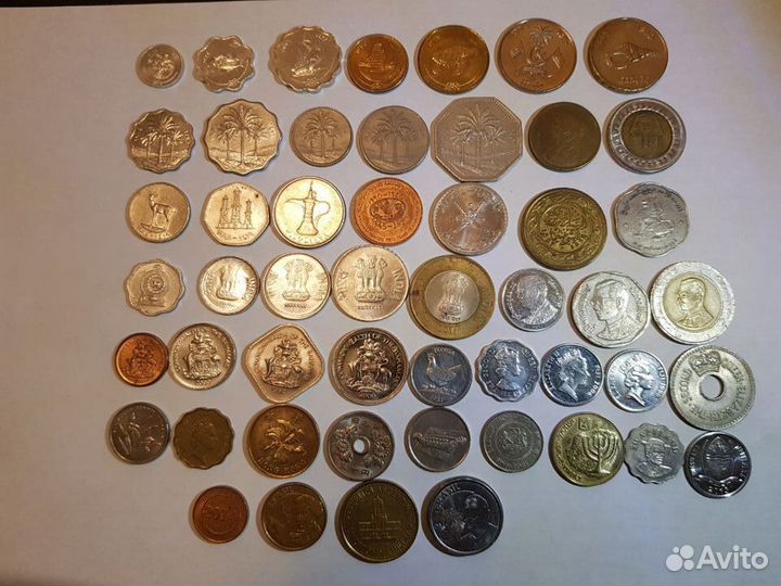 Наборы монет без повторов (экзотика, Европа, снг)