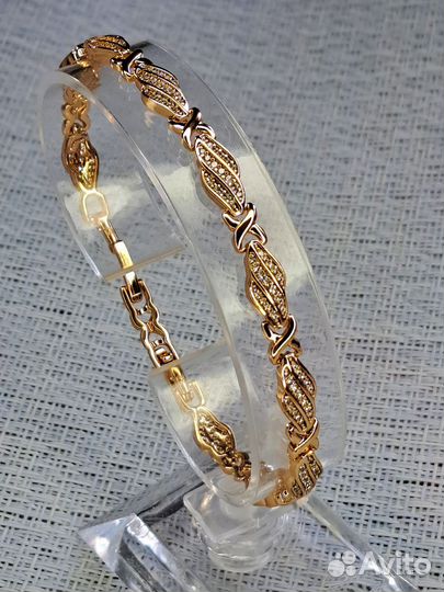 Браслет покрытие золото