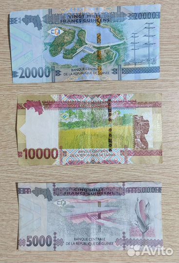 Редкие купюры Африки. Гвинейские франки