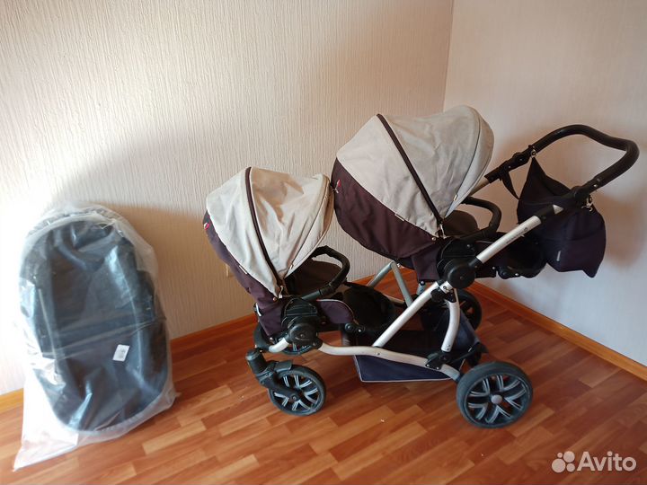 Коляска для двойни 3 в 1 Bebetto 42
