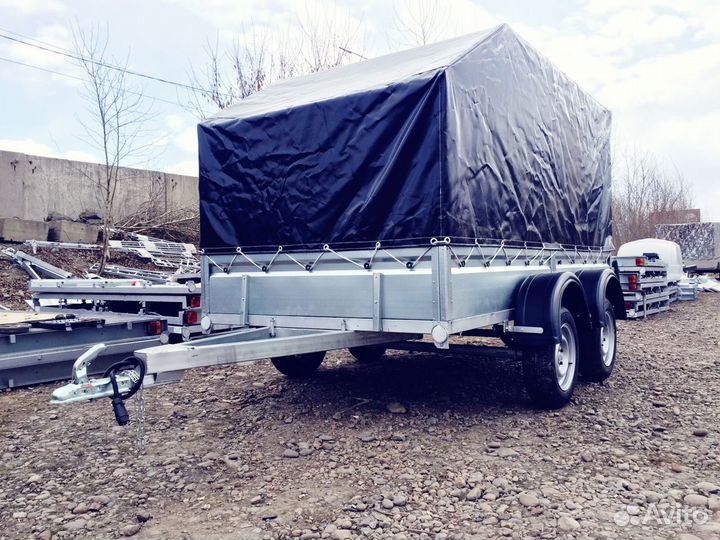 Легковой прицеп лмк двухосный 3.500х1.500 с тентом