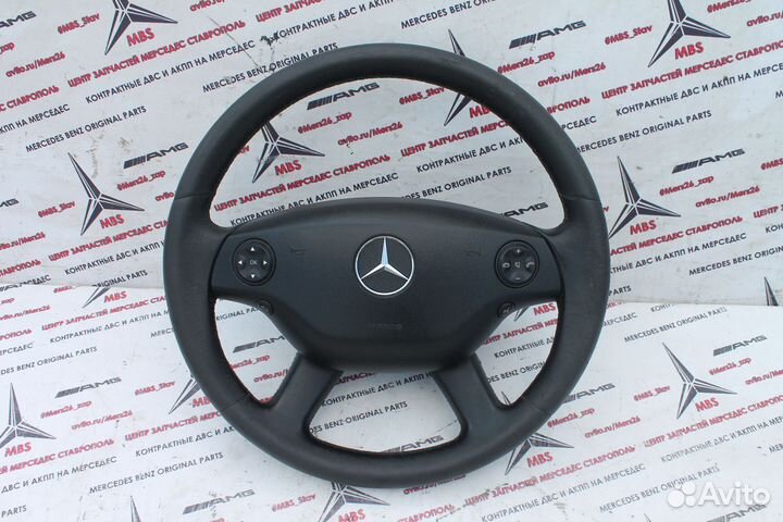 Руль мерседес w221 черный