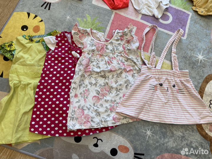 Вещи пакетом на девочку размеры 74-92