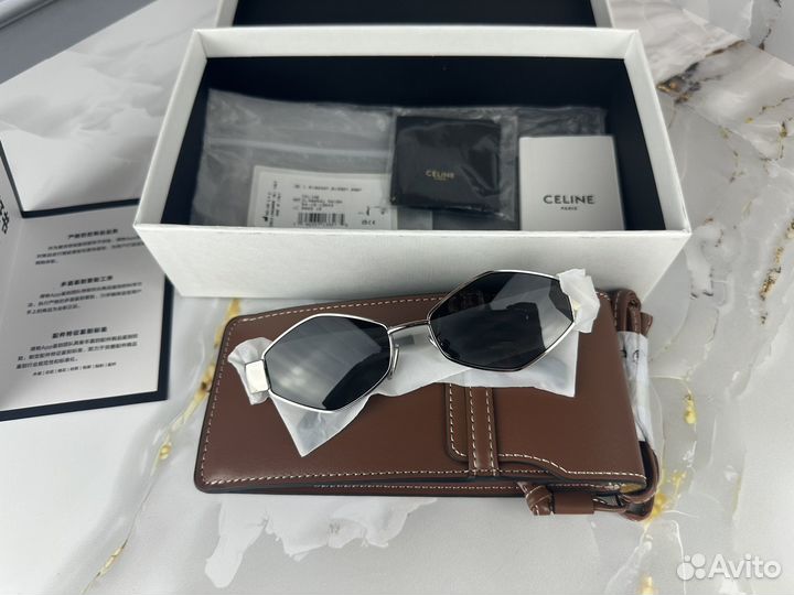 Очки Celine Triomphe Metal Silver