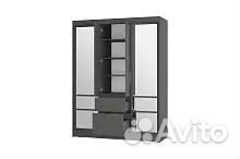 Шкаф-купе Симпл щкк 06 (графит) 1,6 м