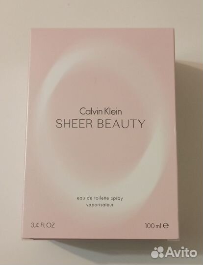 Новая коробка от духов Calvin Klein - Sheer Beeuty