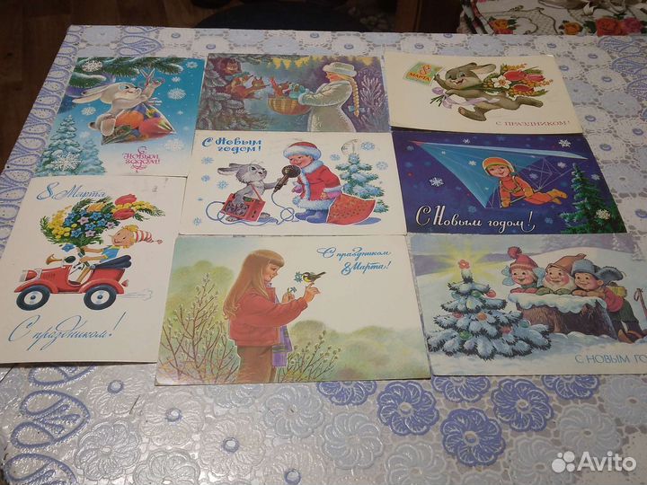 Открытки разных художников СССР