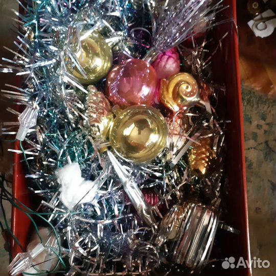 Елочные игрушки СССР на прищепке