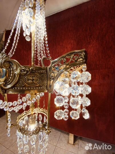 Люстра антикварная дворцовая, Россия XIX стиль мод