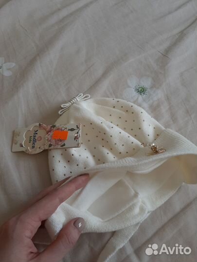 Шапочка детская, весна, новая, на 1-3 года