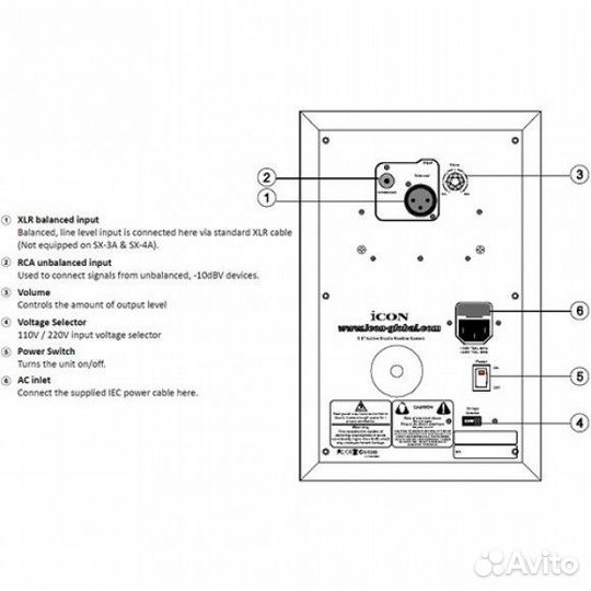Студийный монитор iCON SX-6A