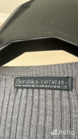 Платье лапша размер 44 (S/M) Bershka черное/серое