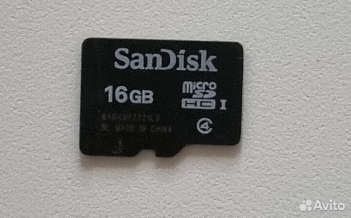 Карта памяти micro sd 16 гб