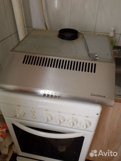 Плита, вытяжка, мойка с тумбой