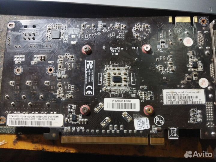 Видеокарта GTX 550 ti