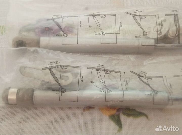 Газлифт мебельный(доводчик газовый) - 2шт