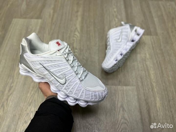 Кроссовки Nike Shox TL White (36-45)