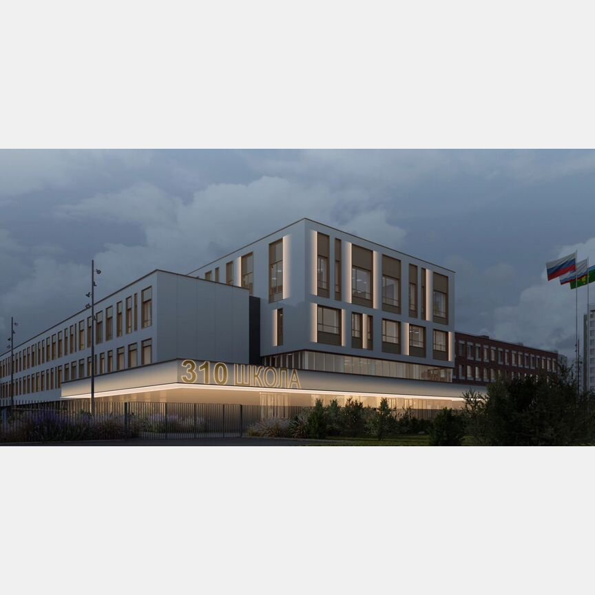 2-к. квартира, 57,7 м², 10/12 эт.