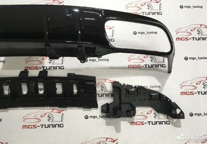 Диффузор Mercedes C-Coupe c205 C63 AMG стиль 2019+