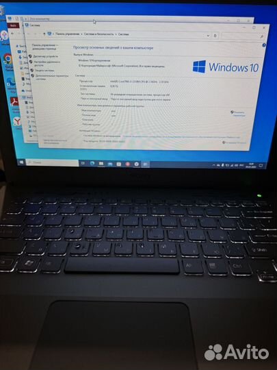 Ноутбук Sony vaio i3