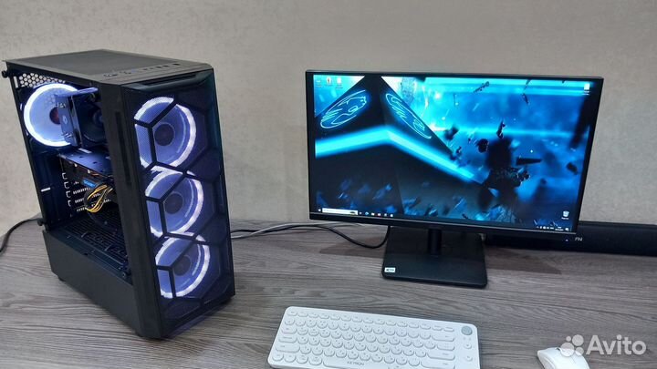 Игровой компьютер Core i5 12400f + RX 5700xt +16gb
