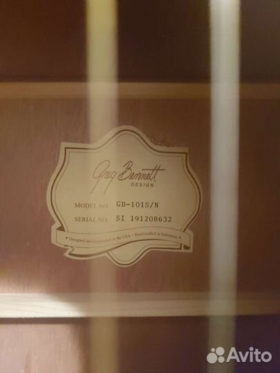 Акустическая гитара Greg Bennett GD-101 S/N новая