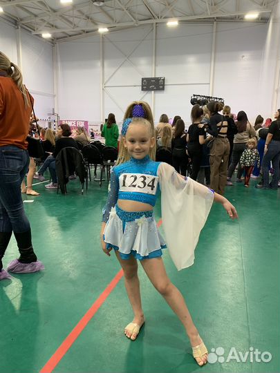 Костюм для танцев диско и слоу 2в1 размер 134