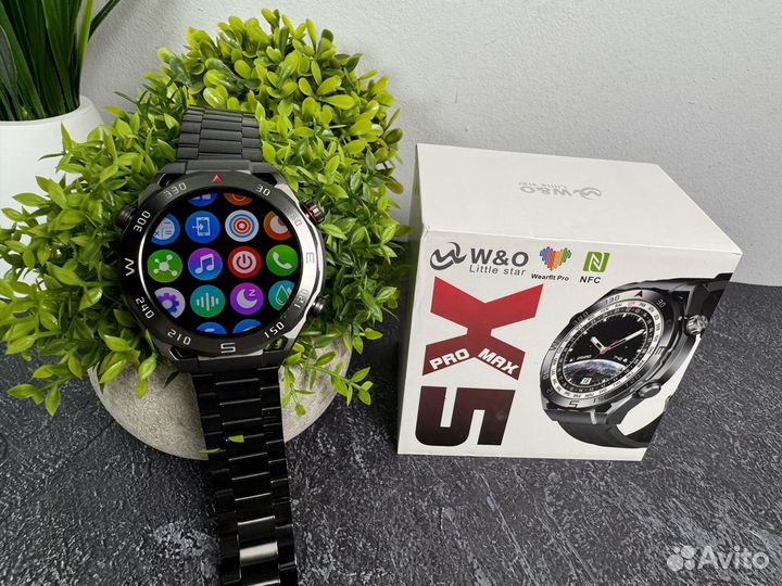 Смарт часы мужские классические x5 SMART watch