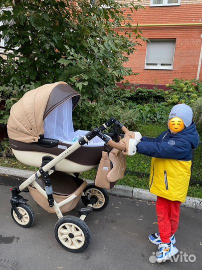 Коляска riko brano 3 в 1 Caramel Эко