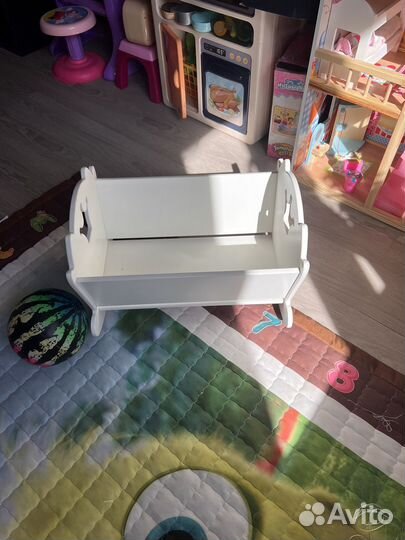 Кроватка для кукол деревянная