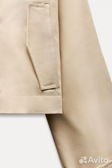 Zara куртка / Короткий пиджак / кроп тренч XL