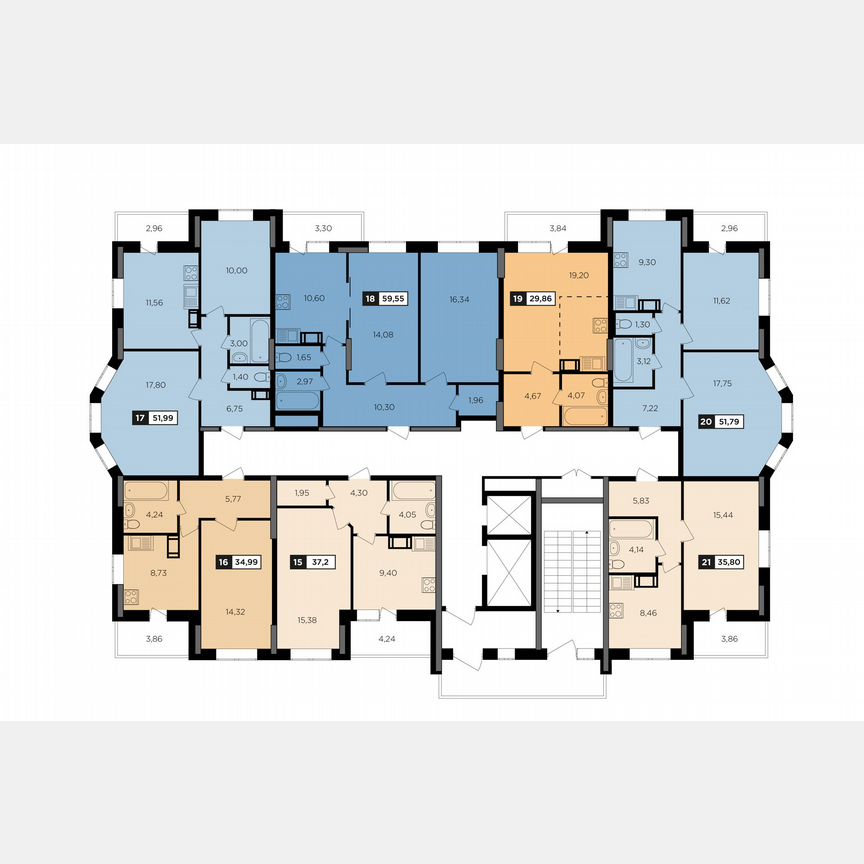 Квартира-студия, 29,9 м², 3/16 эт.