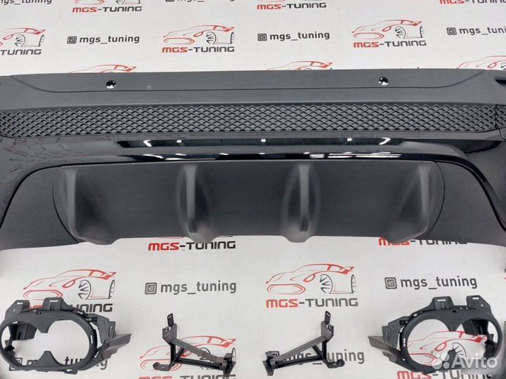 Диффузор 45 AMG черный Mercedes GLB X247