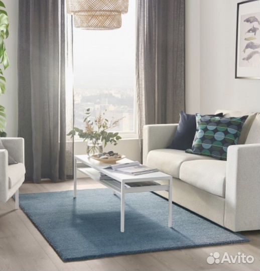 Stoense Ковер,ikea синий133x195 см