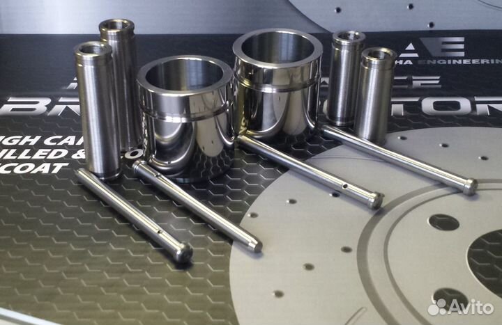 Кит для задних суппортов Pajero Sport нержавейка