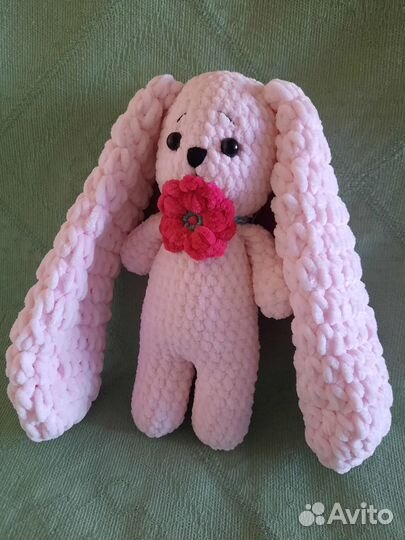 Плюшевая зефирная зайка