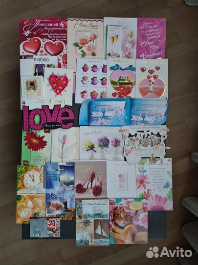 Открытки поздравительные. Конверты для денег