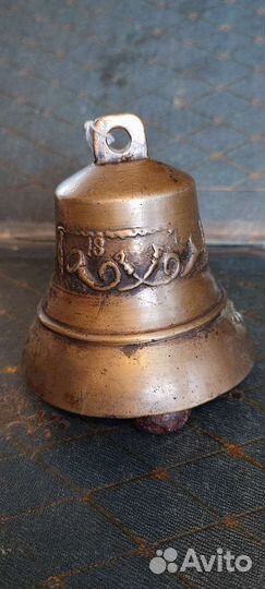 Колокол бронзовый,почтовой,старинный. 1872 г