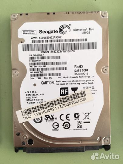 Hdd SATA 500gb 2.5 для ноутбуков