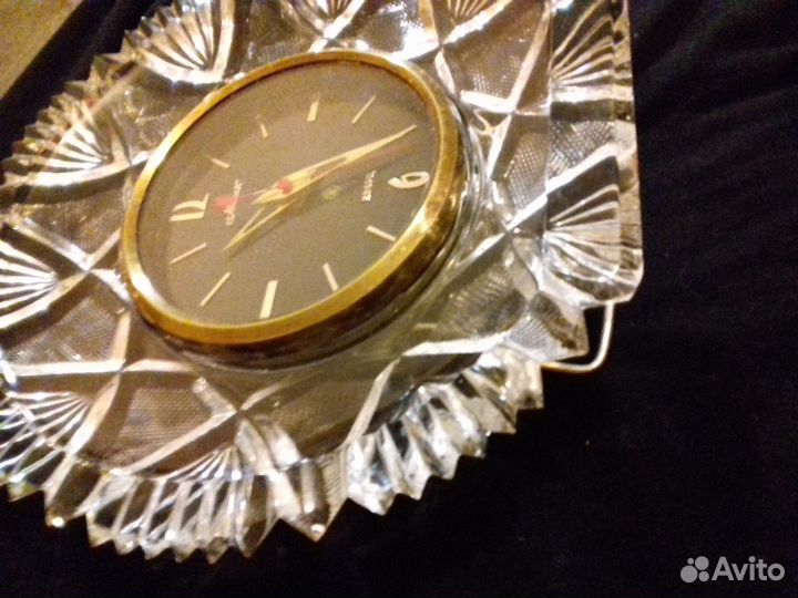 Интерьерные часы Маяк в хрустале