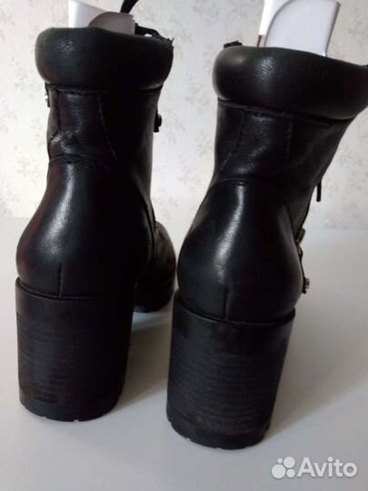 Полусапоги женские кожаные